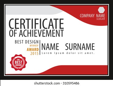 horizontal certificate template,diploma,Letter size ,vector