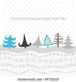 Horizontal Christmas background