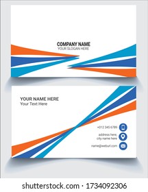 
Cielo horizontal limpio, color naranja y azul simple diseño de tarjeta de visita simple plantilla vectorial, cielo horizontalmente limpio, color naranja y azul diseño de tarjeta de visita simple vector