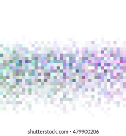Horizontal color square mosaic vector background design