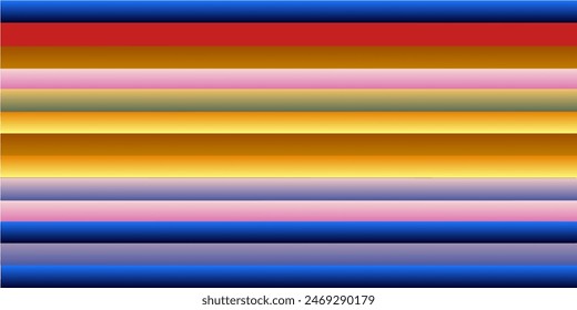 Horizontal colored stripes. Background of rainbow horizontal stripes. Vector illustration