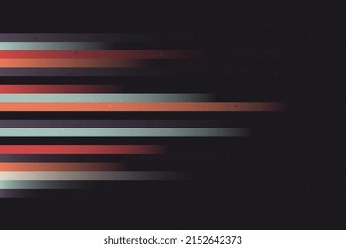 Fondo vectorial retro de líneas horizontales coloridas. Papel de fondo lineal de gradiente mínimo