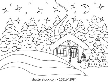 Christmas Tree Vector Coloring Pages Stock Vectors, Images & Vector Art ...