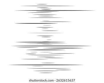Horizontal comic speed lines motion effect design