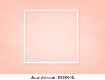 Horizontal cover with empty frame. Textured background. Template for graphic design. Vector illustration. 