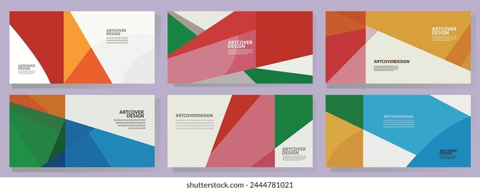 Horizontal juego de cubierta, Anuncio - póster - cabecera de Web , empresa moderna corporativa, diseño de diseño mínimo