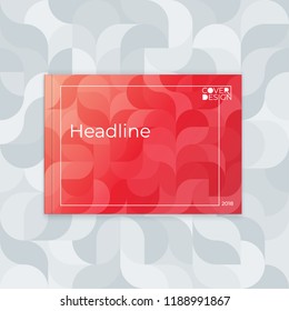 Horizontal cover template a4  a5. Wavy abstract design for the design of booklet, postcard, flyer, poster, website.