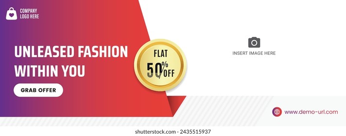 Horizontal creative for fashion industry for marketing purpose. It can be used as flyer, banner, poster or carousel.
