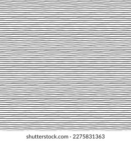 Líneas curvadas horizontales, patrón sin soldadura, dibujo a mano, fondo vectorial minimalista 