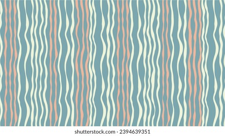 Horizontal curvy lines. Abstract background with moving colorful lines. Illustration. Abstract modern flow design template.