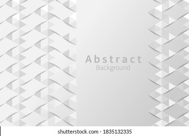 Fondo geométrico del triángulo de diamante de corte horizontal. concepto de papel 3D. Diseño de vectores.