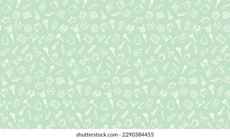 Horizontal daily necessities icon pattern illustration
