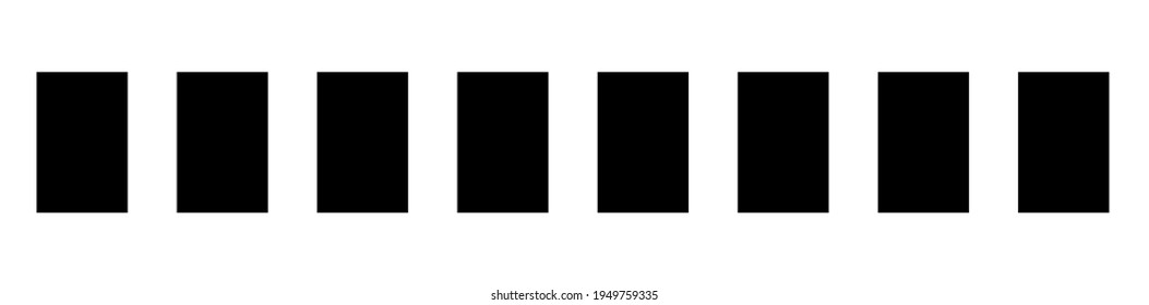 Horizontal dashed, segmented lines design shape element