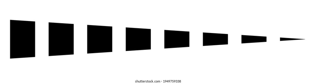 Horizontal dashed, segmented lines design shape element