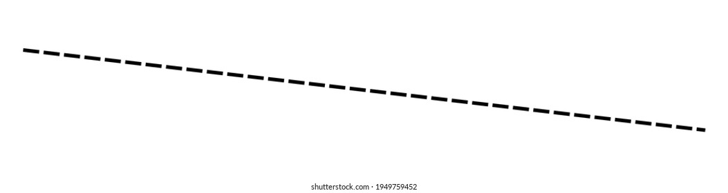 Horizontal dashed, segmented lines design shape element