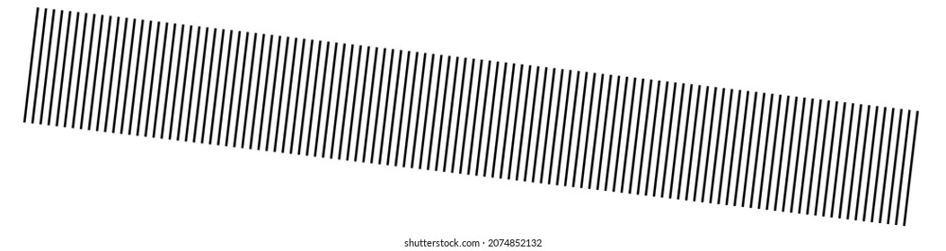Horizontal dashed, segmented lines design shape element