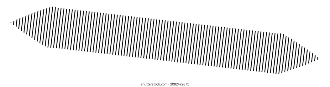 Horizontal dashed, segmented lines design shape element