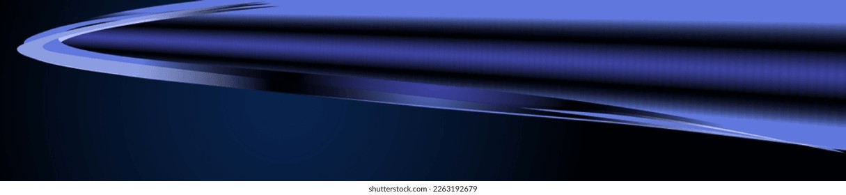 panel decorativo horizontal con un patrón abstracto azul para decorar interiores, paredes, estadios, clubes y estudios, así como para imprimir y otras ilustraciones