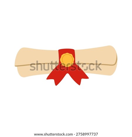 Horizontal Diploma Scroll With Seal