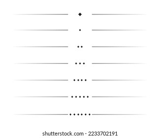 horizontal divider line collection vector
