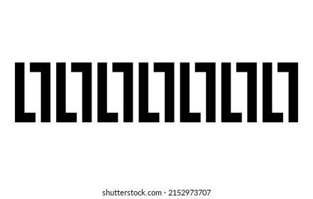Horizontal dividers, separators vector illustration
