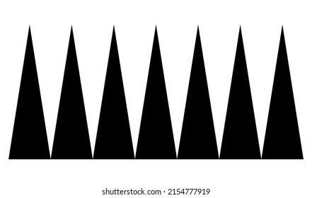 Horizontal dividers, separators vector illustration