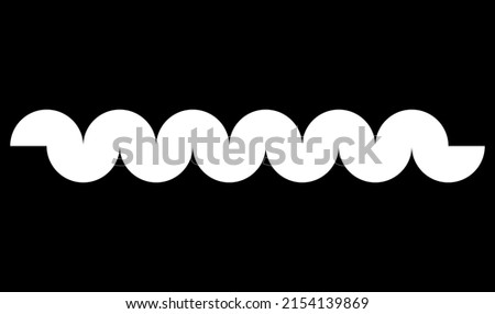 Horizontal dividers, separators vector illustration