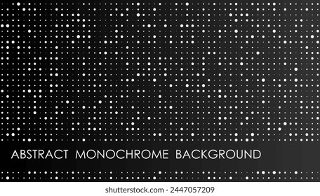 Horizontal dotted sky abstract background with quantum sparks, cover, site presentation in HD format. UI template layout for web design of internet products. Vector banner