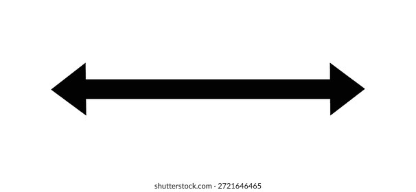 Icono de flecha doble Horizontal que muestra la dirección izquierda y derecha