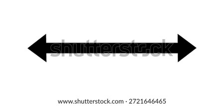 Horizontal Double Arrow Icon Showing Left and Right Direction