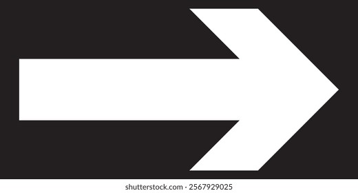 Horizontal dual long straight arrow signs. Red pointer, direction, position symbol and double arrow icon isolated on white background. Long two side arrow pointing vector.