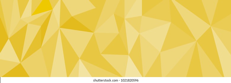 horizontal elegant polygonal gold background and design,vector illustration.