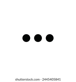 Horizontal ellipsis vector icon. Menu flat sign design. Ellipsis symbol pictogram. Drop down options icon. Menu sign. More menu sign. UX UI icon