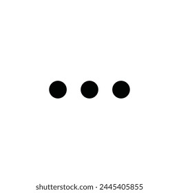 Horizontal ellipsis vector icon. Menu flat sign design. Ellipsis symbol pictogram. Drop down options icon. Menu sign. More menu sign. UX UI icon