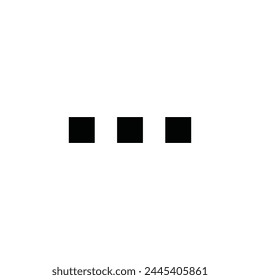 Horizontal ellipsis vector icon. Menu flat sign design. Ellipsis symbol pictogram. Drop down options icon. Menu sign. More menu sign. UX UI icon