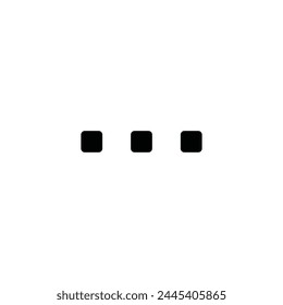 Horizontal ellipsis vector icon. Menu flat sign design. Ellipsis symbol pictogram. Drop down options icon. Menu sign. More menu sign. UX UI icon