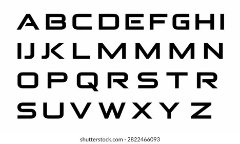 Horizontal emphasis typeface for modern branding and tech designs.