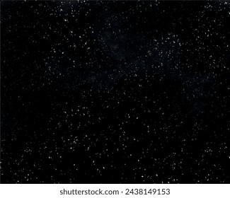 Horizontal ethereal galaxy outer space starlight abstract background. Sparkle milky way nebula planet. Black and white polka dot. Snow falling in distant and darkness . Cosmos blank textured spray.