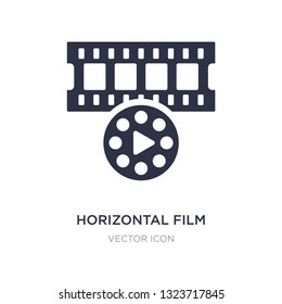 horizontal film strip icon on white background. Simple element illustration from Technology concept. horizontal film strip sign icon symbol design.