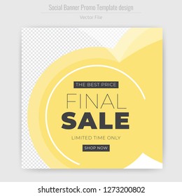 Horizontal Final Sale Flyer & Poster Cover Template. Product Selling   concept, Abstract Modern Design, Business brochure. Vector Illustration - Vector.