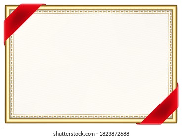 Horizontaler Rahmen und Grenze zu Albanien Flagge, Vorlagenelemente für Ihr Zertifikat und Diplom. Vektorgrafik.