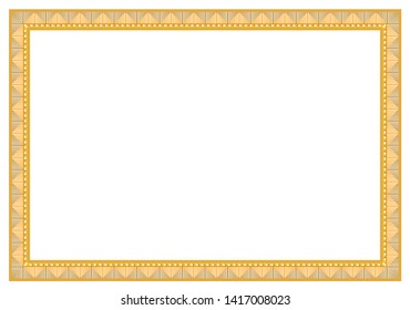 Horizontal Frame for certificate border