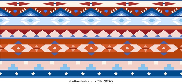 Horizontal geometric jacquard pattern in ethnic style