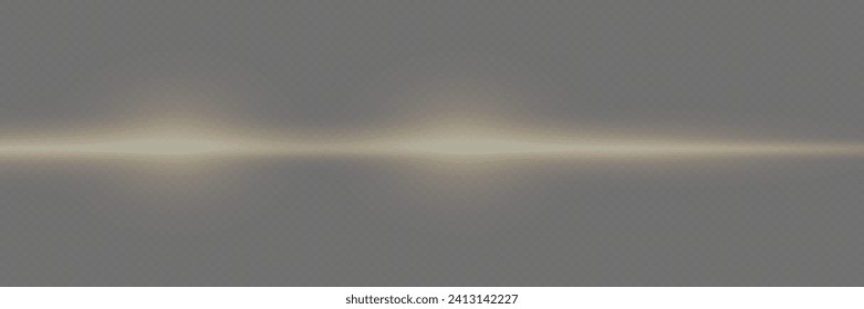 Resplandor horizontal de luz. Vigas láser, líneas de neón claras. Hermosas reflexiones de luz. Rayas brillantes en un fondo transparente.	
