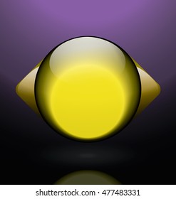 horizontal glass lemon blue logo