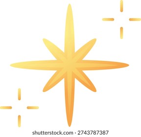 Horizontal Glow Light Star icon