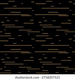 horizontal gold line seamless pattern with black background
