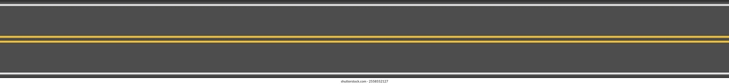 Horizontal gold and white lines stretch across a gray background, creating a simple yet striking abstract composition with a metallic sheen