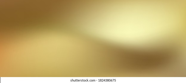 Horizontal golden background. Gold vector gradient. Metal texture