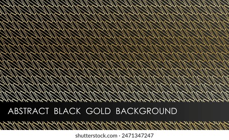 Horizontal golden premium lattice abstract background with mosaic geometric surface, cover, site presentation in HD format. UI template layout for web design of internet products. Vector banner